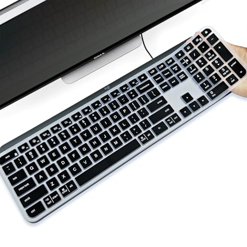 Protector de Teclado de Silicona para Logitech MX Keys y Craft miniatura 1