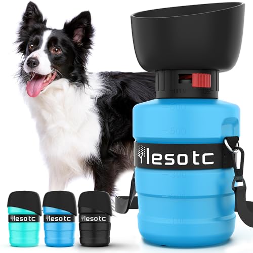 Lesotc Portable Dog Water Bottle 21oz