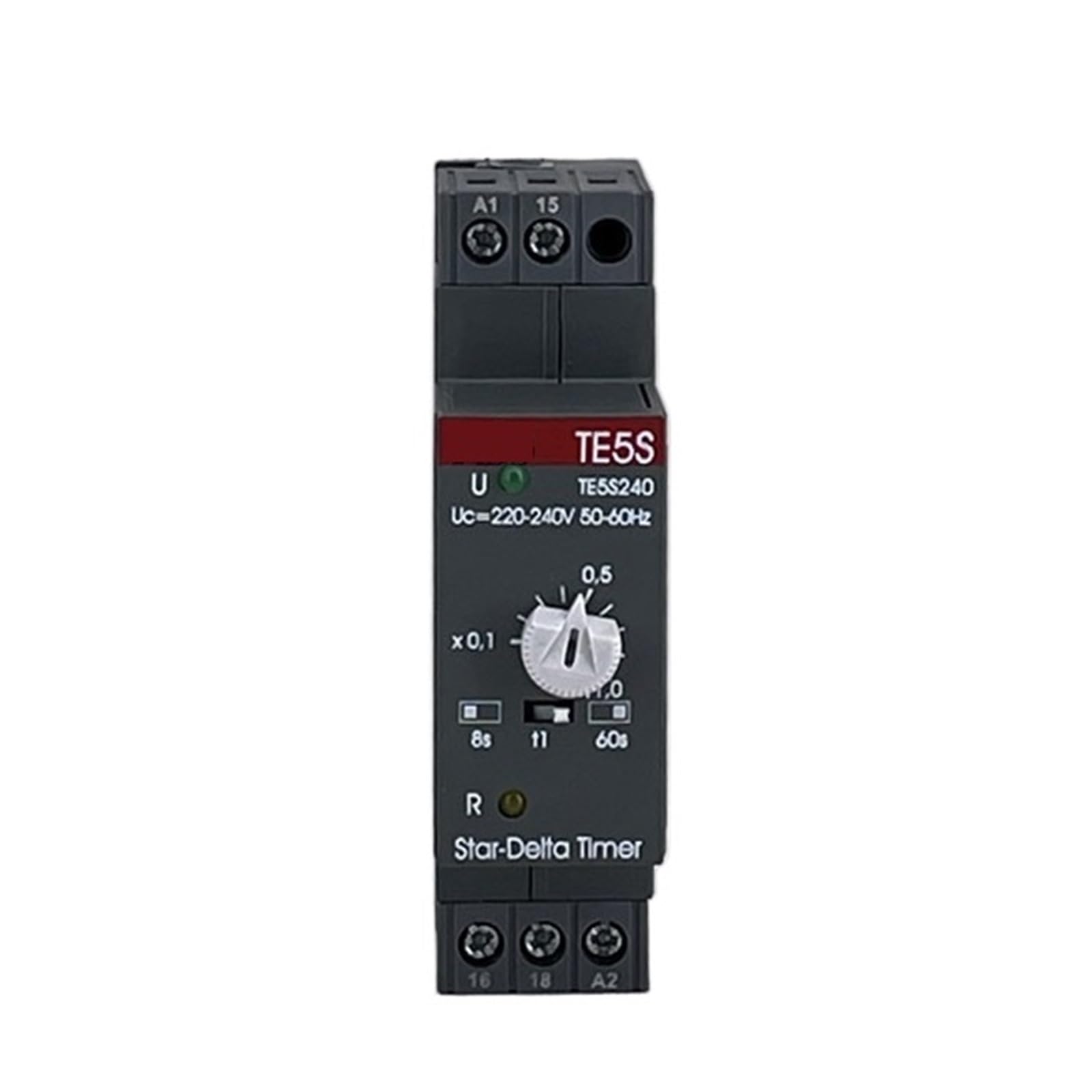 ZVQYSGIW 1pcs time relay TE5S-240, control voltage 220V 50/60Hz