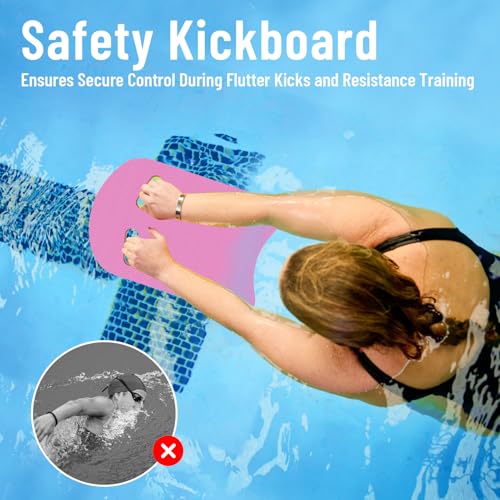 H.J. Immbir Kickboard 2 Pack 1 Pink 1 Blue, High Buoyancy Non-Slip - image 8