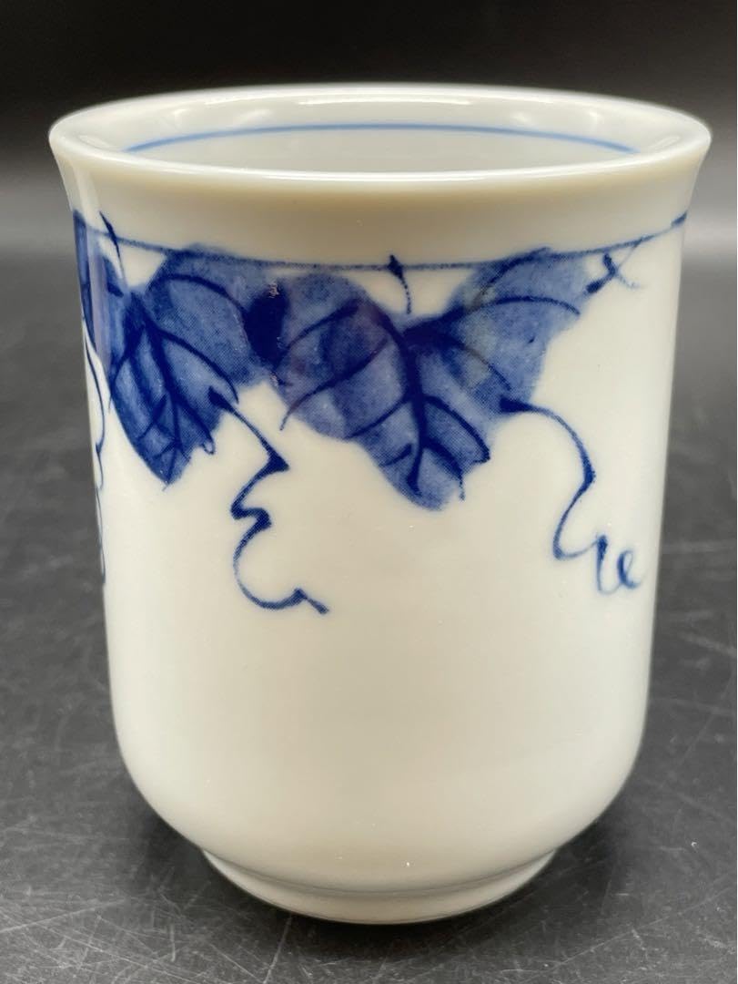 Amazon | c340 砥部焼 湯呑み 2客 廣梅 | ノーブランド品