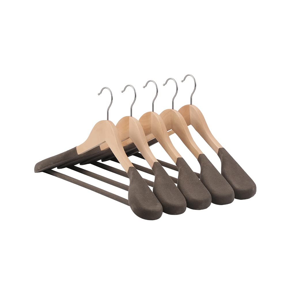 HCZKIUJY coat hangers,clothes hangers,hanger, Clothes Hanger Wide Shoulder Solid Wood Hanger Coat Non Slip Seamless Hanger Household Clothes Hanger Suit Hanger Drying ?Rac