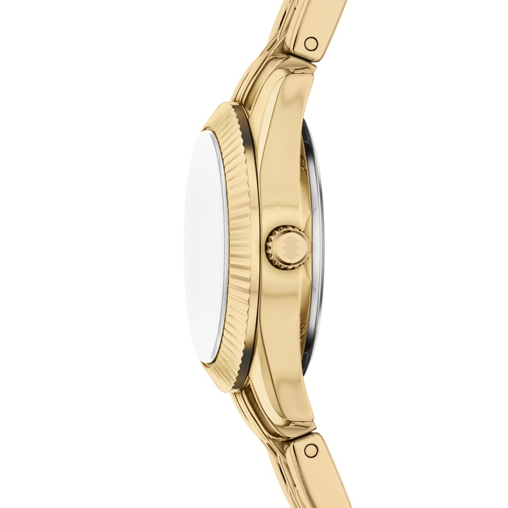 Fossil Scarlette Damen 20MM Goldfarbene Edelstahl-Uhr, ES5474