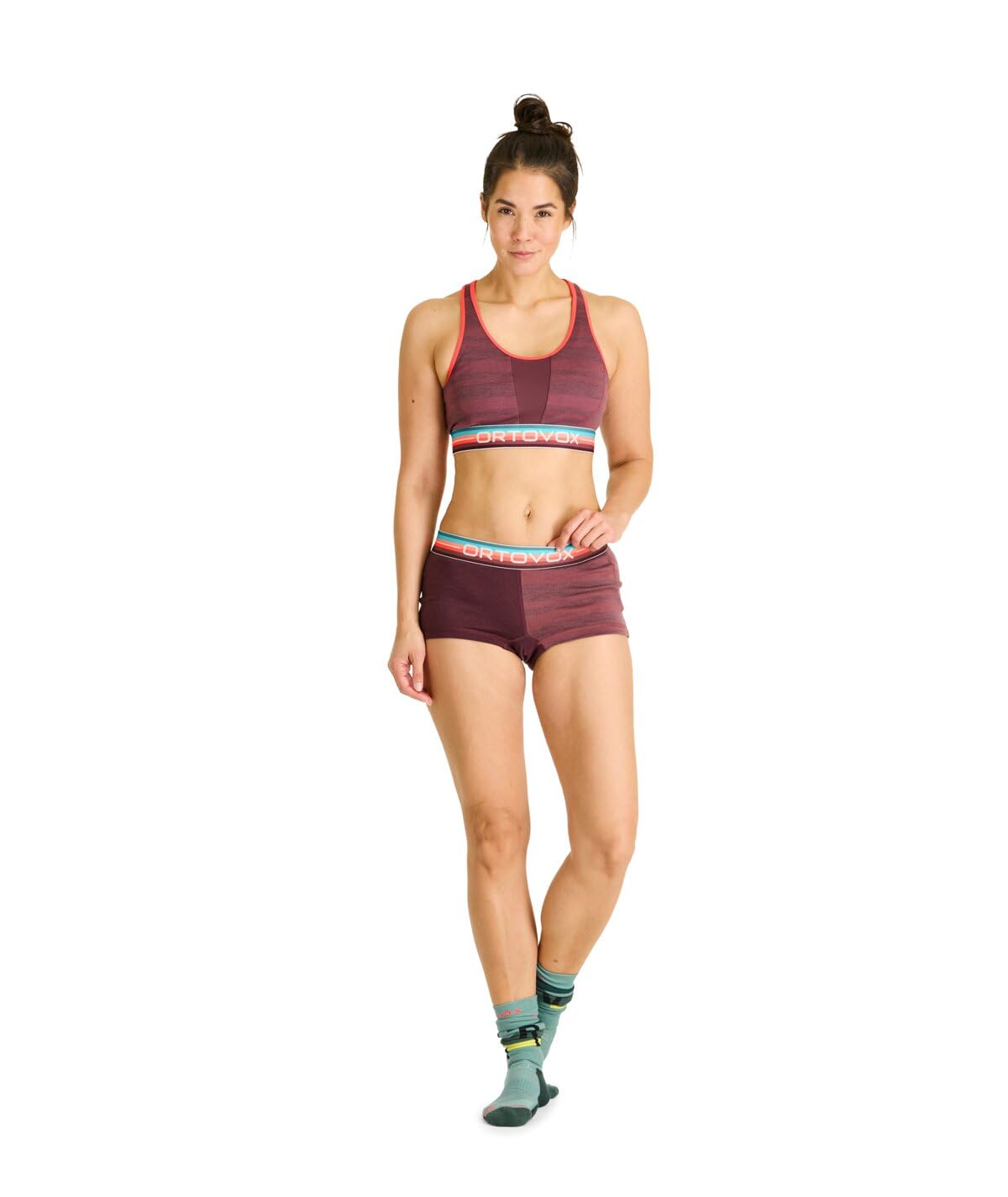 Ortovox 185 Rock'n'Wool Sport TOP Damen Bustier blau/schwarz