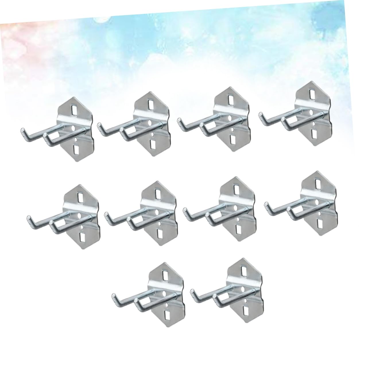GLEAVI Ganci Multiuso in Acciaio 10 Pezzi 50mm per Attrezzi