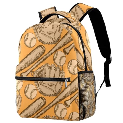 Sac de voyage décontracté et scolaire motif baseball 40cm
