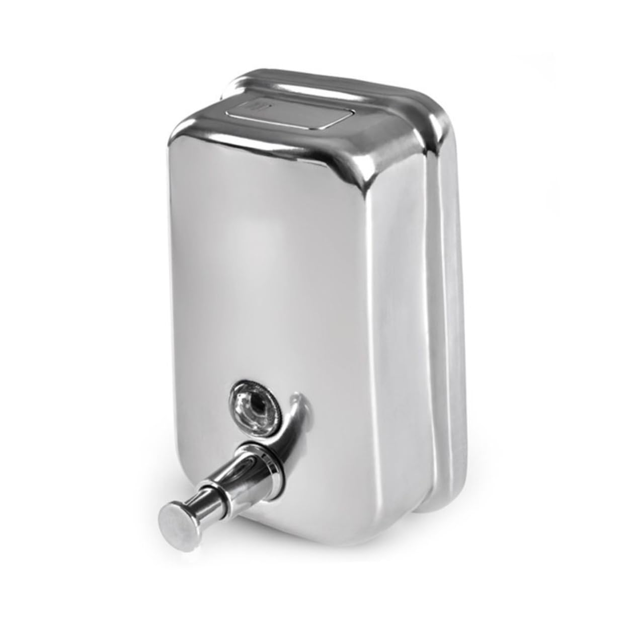 SOLUSTRE Dispensador Champú de Jabón Líquido Inoxidable Acero Loción de 500ml Bomba y Diseño Plata Resistente y Moderno para Adecuado para Baño y Cocina