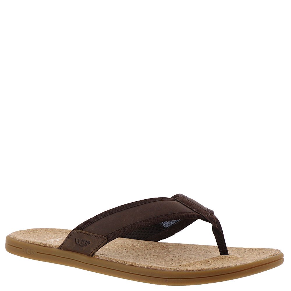 Amazon | UGG メンズ シーサイド ビーチサンダル, チェスナット