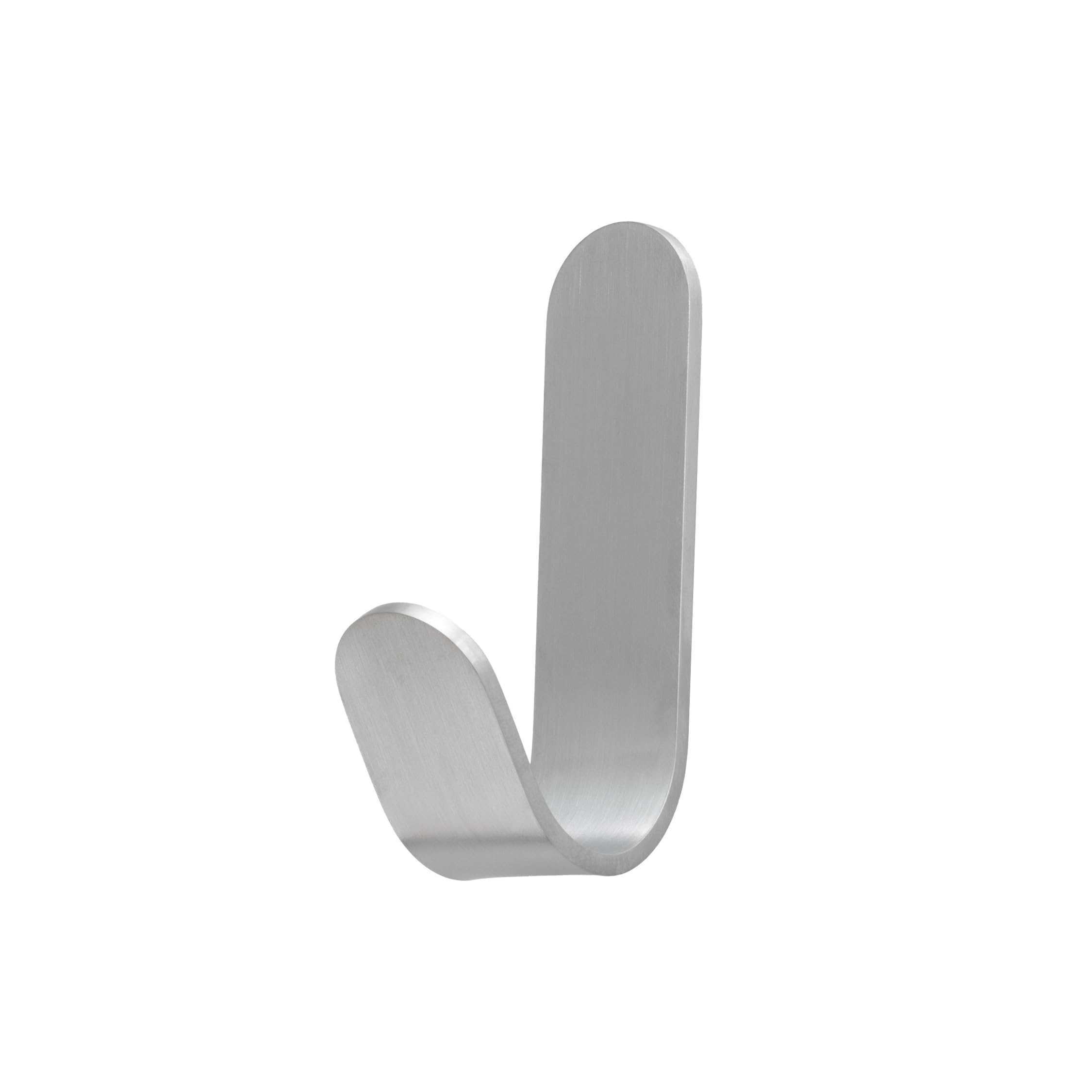 EVI Herrajes | Gancho toallero | Gancho de pared de acero inoxidable | Montaje adhesivo | para colgar ropa, toallas o accesorios | Mod. 371ADAM