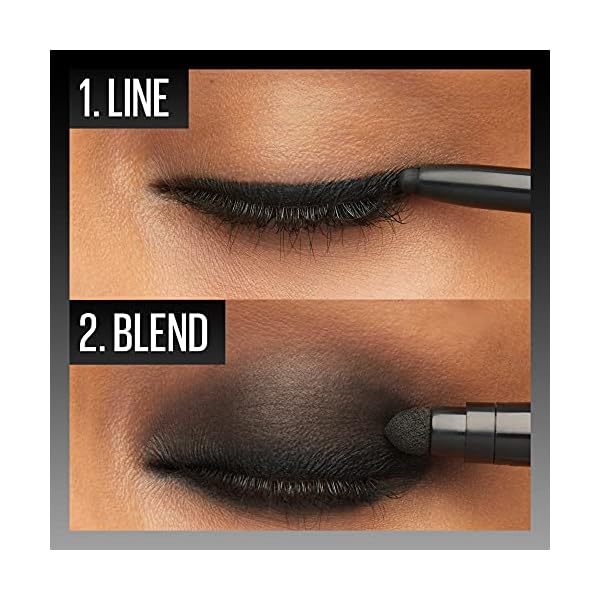 Maybelline-TattooStudio-Liner-Gel-Pencil-Makeup-Long-Lasting-Waterproof-Eyeliner-Smudgeproof-Matte-Finish-36hr-Wear-Blendable-Mechanical-Pencil-oz-Smokey-Black-001-Oz Maybelline Tattoo Studio Automatic Gel Pencil Waterproof Eyeliner, Blendable, Smudge Resistant, Matte Eyeliner For Up To 36HR Wear, Pitch Black (Smokey Black), Packaging May Vary