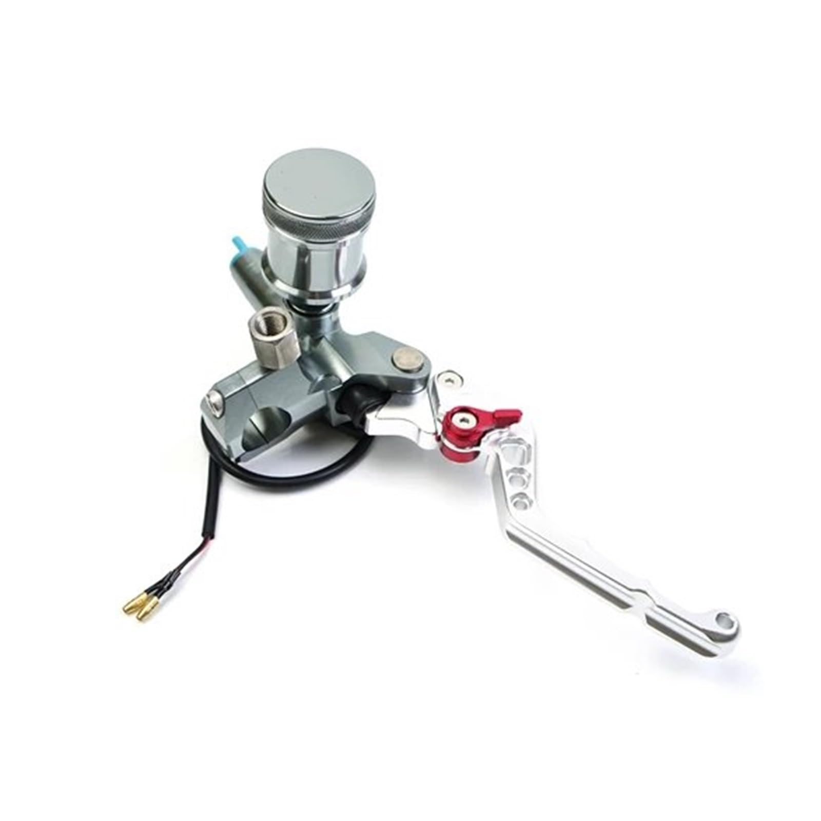 Hguvsjd One Color 7/8" 22Mm Cnc Pump Hydraulic Clutch Lever Motorcycle Brake Master Cylinder Motorcycle Brake Lever(Titanium Right Brake)