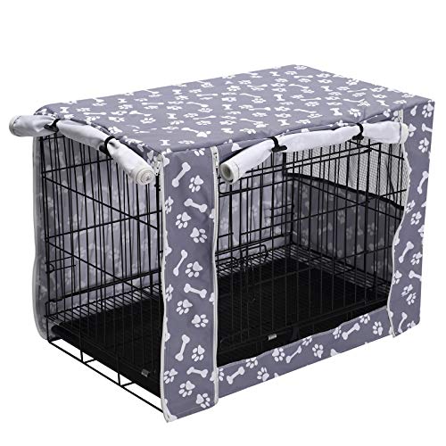 Gdfjiy Funda para jaula de perro, impermeable, resistente al viento, cubierta universal para jaula de alambre, protección interior y exterior, solo cubierta Cover