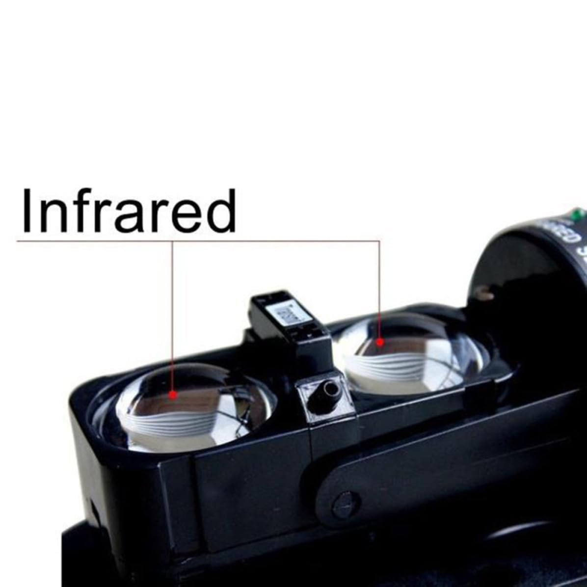 Détecteur Infrarouge à Double Faisceau Cylindre Pc, Noir 100m | Usage Intérieur et Extérieur, Forte Résistance aux Intempéries, Installation Facile, 3 Voyants Led, Angle Réglable