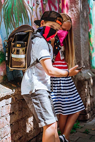 Kids R-Shield Neck Gaiter with Filter to Reduce Wildfire Smoke, Exhaust Fumes, Dust and Pollen3