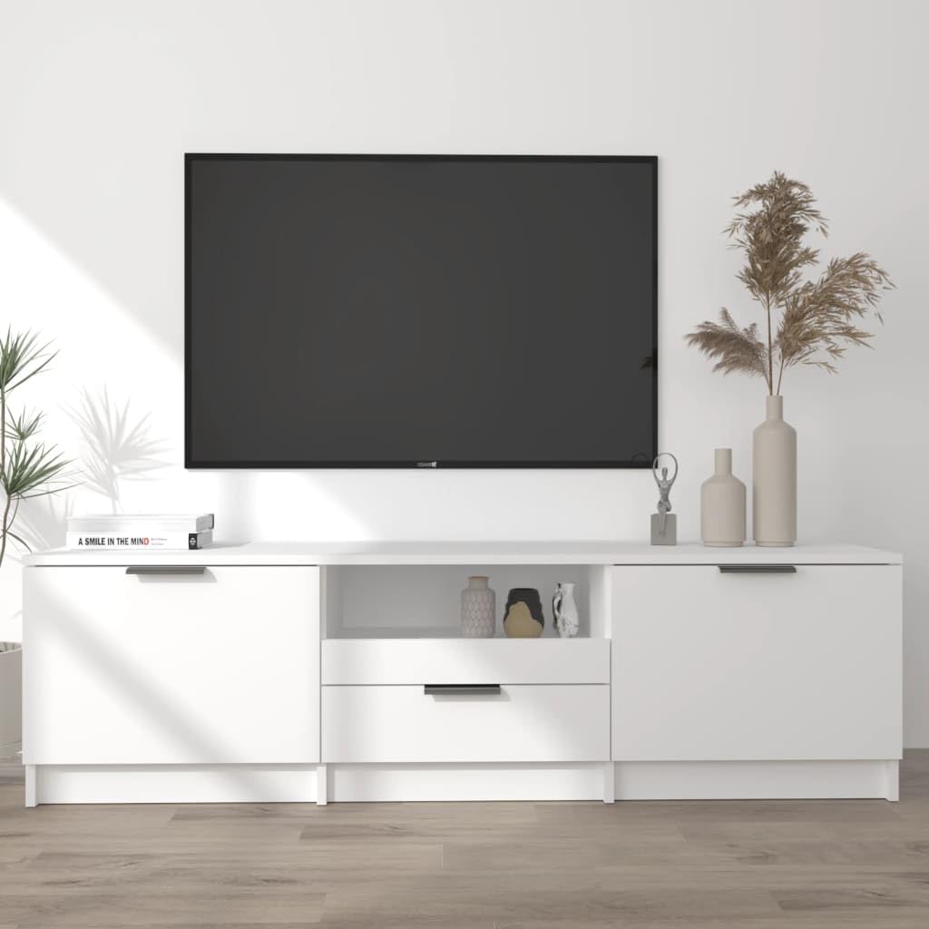 Amazon｜vidaXL テレビ台 140x35x40cm ホワイト エンジニアードウッド