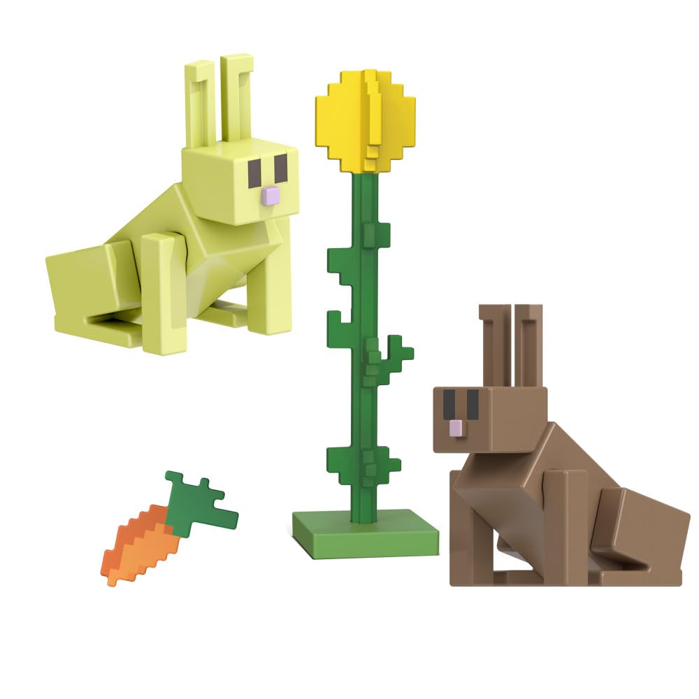 Minecraft 3.25'' Figures - Rabbits, Multicoloured - Image 4