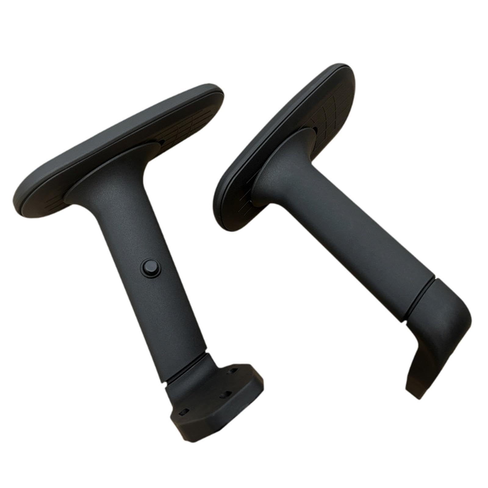 Milageto 2Pcs Adjustable Chair Armrests Replacement Ergonomic Parts Easy to Install Armchair with Mounting Hole for Home Study Office