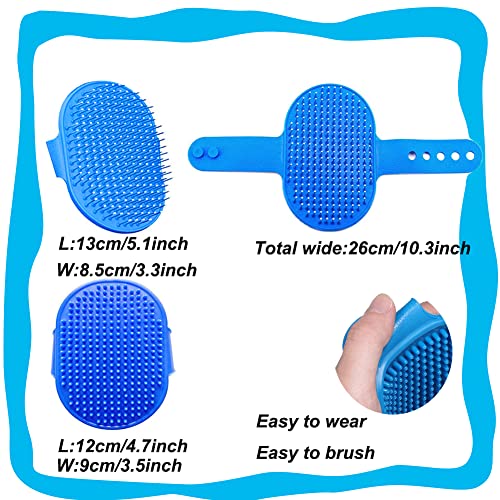 Kaninchen Pflegebürste, Kleines Haustierhaar Bürsten Kit Bürste, Massagebürste Häschen-Nagelknipser Kleines Haustier-Pflegebürsten Kit für Katzen, Welpen, Kaninchen, Hamster(Blau)