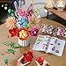 Flower Bouquet Building Set, 762Pcs Flowers Model Kit Creative STEM Toy for Home Office Decor, Valentine's Day/Birthday/Mother's Day for for Women Kids Girls