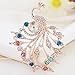 Comelyjewel Brooch Pin Women's Peacock Color Rhinestones Breastpin for Wedding/Banquet/Bouquet