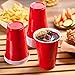 Lilymicky 240 Pack 16 oz Disposable Plastic Cups, Red Party Plastic Cups for Parties, Picnics and BBQ