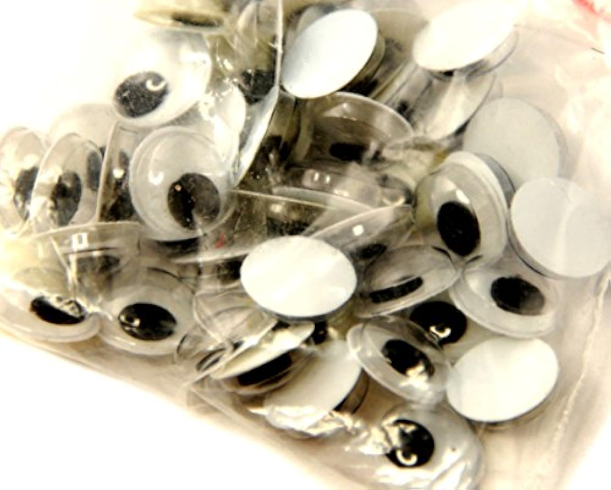 Wiggle Eyes Glue On 8mm - 100 pcs