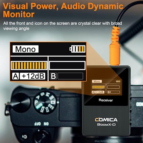Microphone sans fil 2.4G pour interview et live-stream sur smartphone ou PC