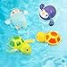 BelleStyle Juguete Baño Bebe, Juguete Bebe 1 año, 4 Piezas de Animales Flotantes de Mar, Ideales para el Baño del Bebé, A Partir de 6 Meses, Tortuga, Pingüino, Bebe Juguete de Baño Pulpo Flotante