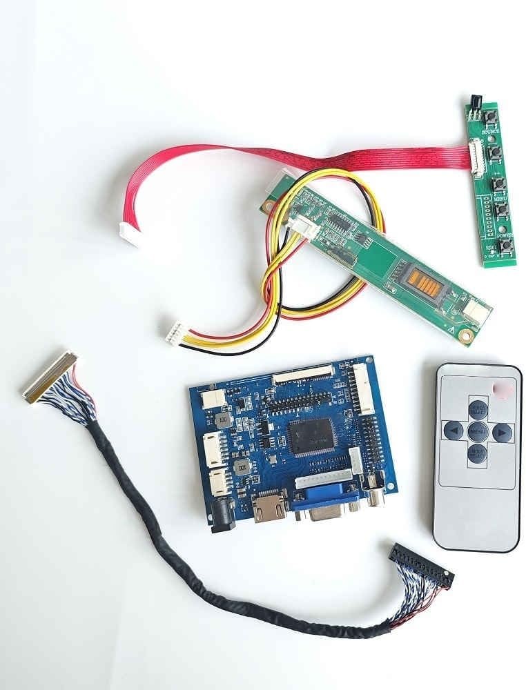 AV VGA HDMI Compatible Controller Board for LP141WX1-TLA2, LP141WX1-TL01, and LP141WX1 14.1" 1280×800 30-pin 1 LCD Panel DIY kit