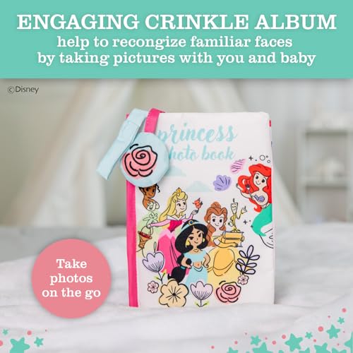 Kids Preferred Disney Princess Photo Album With Soft Pages And Crinkle Sounds For Babies And Toddlers – Holds 4X6 Photos And On The Go Strap For Stroller, Car Seat Or Crib For Baby thumb #2