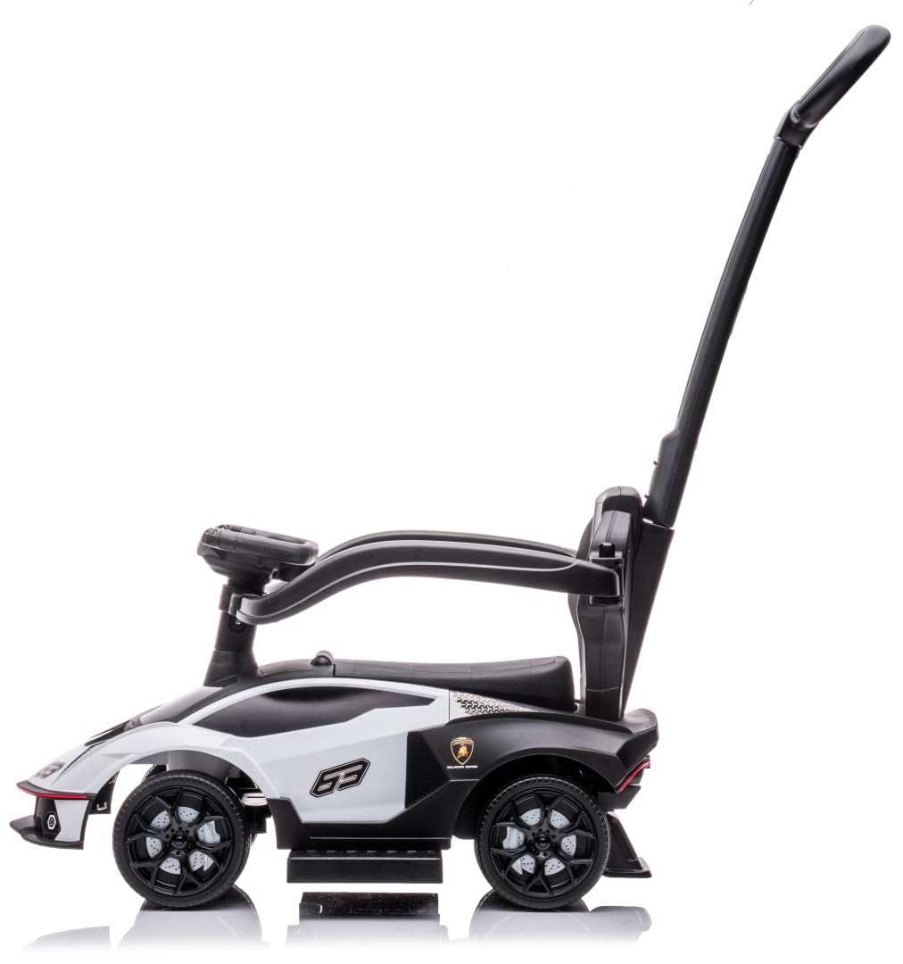 Coche Antideslizante a Partir de 1 año con Barra Deslizante, Coche Infantil, Coche Antideslizante Essenza SCV12, Aauto niños (Blanco)