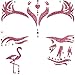 Produktbild Andrea Moden Glitzer Gesichts-Tattoo Set Klebetattoos - Pink Flamingo