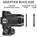 Essential Accessory Kit for Canon PowerShot SX530 SX540 SX520 SX70 SX60 SX50 SX40 HS - Includes: Filter Adapter Ring + Altura Photo Filter Kit (UV-CPL-ND4) + Collapsible Rubber Lens Hood + Lens Cap