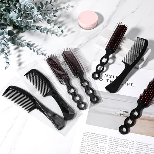 100 Pcs Bulk Hair Brushes and Combs Set for Homeless Individually Wrapped Bulk Hair Brush and Comb Set for Women Travel Hotel Homeless Charity - Thumbnail 5