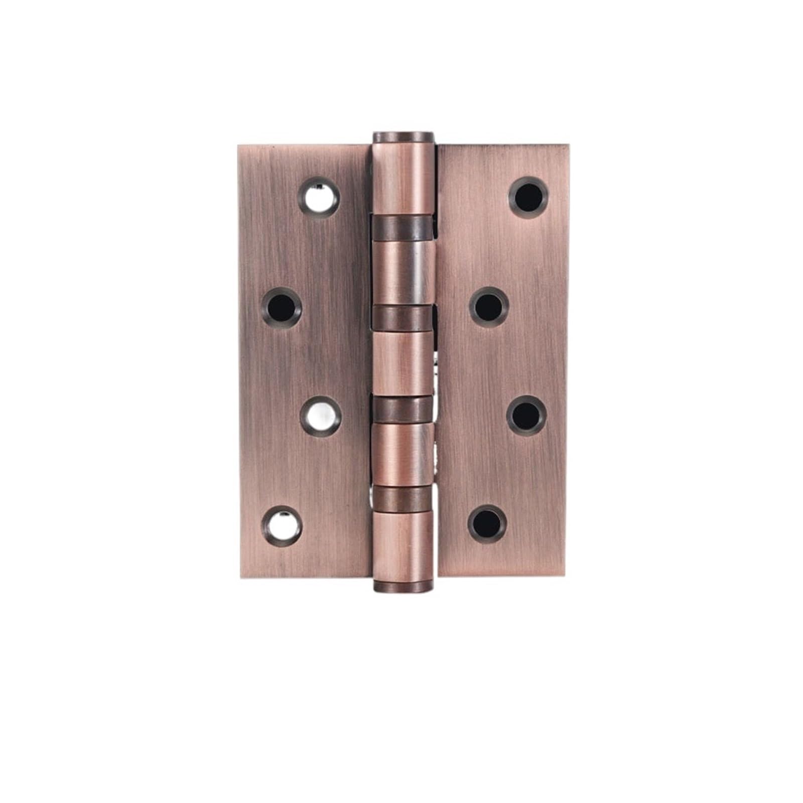 Rugaikerba Brushed Copper Room Door Mute Hinges, Stainless Steel 4 Inch Bearing