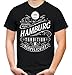 Mein Leben Hamburg Männer und Herren T-Shirt | Fussball Ultras Geschenk | M1 Front (L, Schwarz)