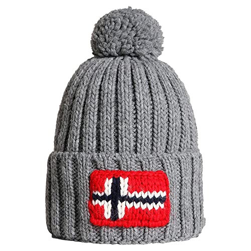 Napapijri Semiury 5 Beanie - Melange Gris Medio, Talla única, Talla única