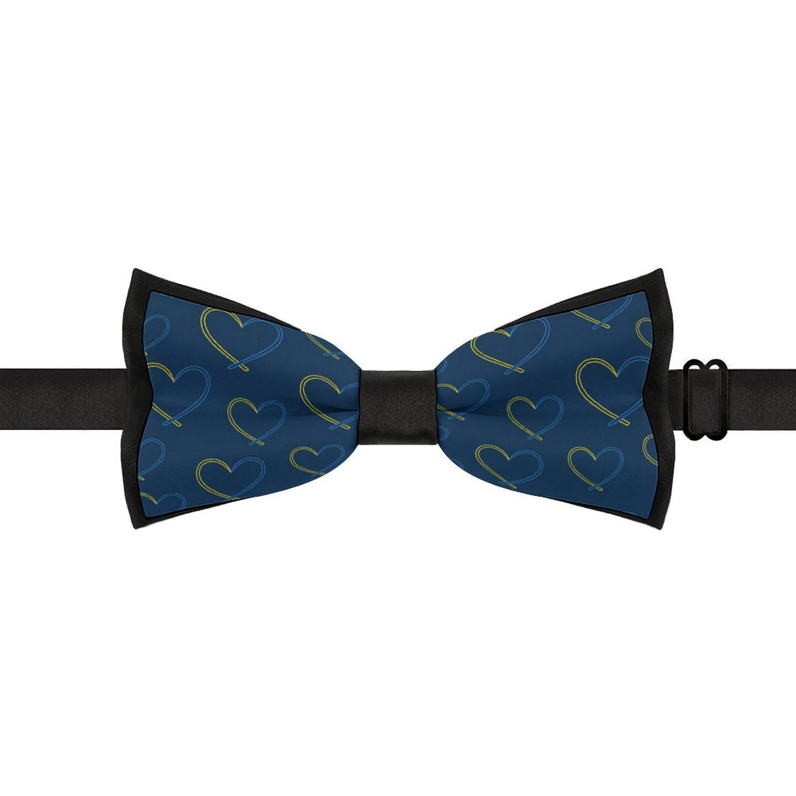GoasNei Down Syndrome Awareness Month Bow Tie for Men Adjustable Necktie Funny Tie Neck Ties for Weddings Party