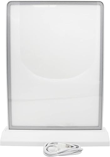 Miniatura 8 de Fohfurniture Marco de póster con retroiluminación LED de doble cara A4 de 11.69 x 8.27 pulgadas, marco de fotos con batería recargable, caja de luz