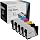 LD Products Remanufactured Ink Cartridge Replacements Compatible with Epson 252 and 252XL Set of 5 (2 Black, Cyan, Magenta, Yellow) Compatible with WF-3640, WF-7110, WF-7210, WF-7610
