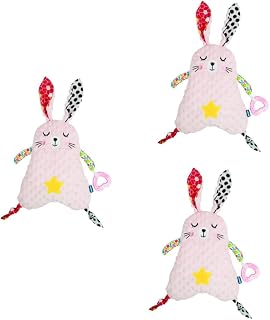 NOLITOY 3 Pçs Toalha De Conforto Para Dormir Brinquedos De Pelúcia Brinquedo De Pelúcia Coelho Brinquedos Essenciais Para Banho De Bebê Cobertor Suprimentos Para Bebês Toalha De Conforto