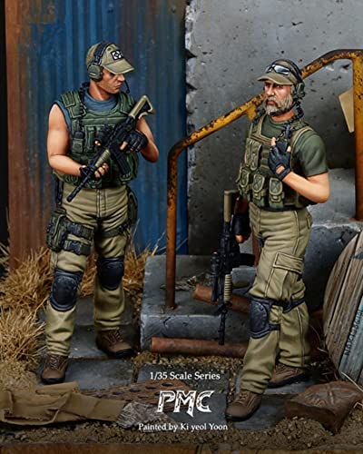 Figura de resina modelo 1/35 mercenario moderno sin armar miniatura 1