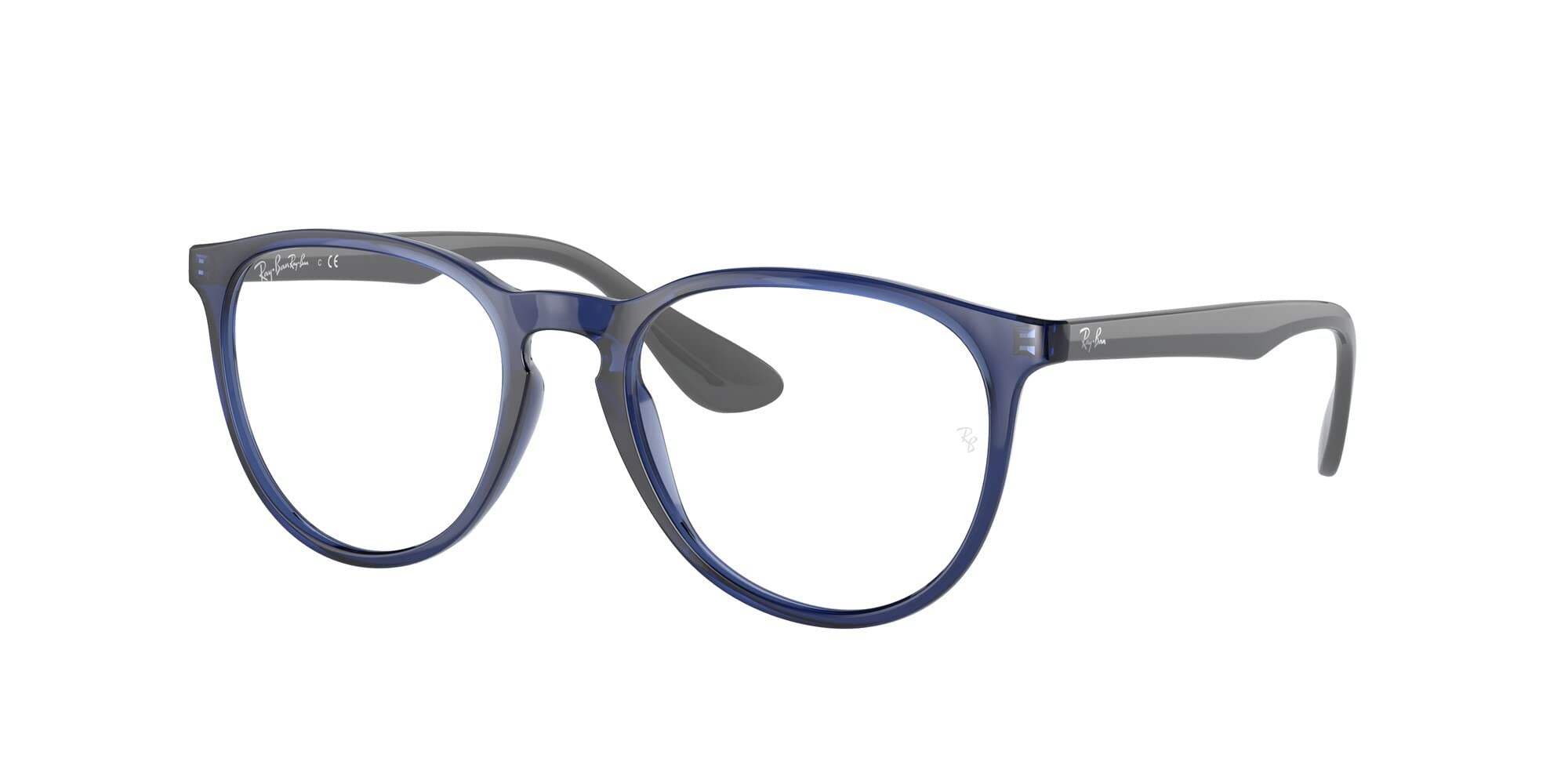 Ray-Ban Vista Women's 0Rx7046 Optical Frames, Color: Transparent Blue, Size: 51