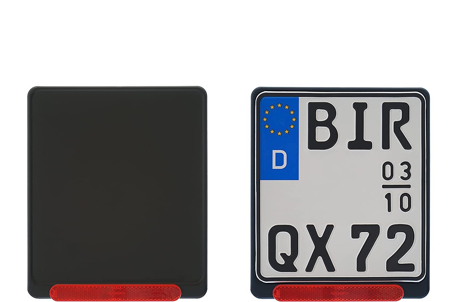 Kennzeichenhalter Motorrad Blech Alu 3mm, 180x200mm, konfigurierbar,Neuware! TOP