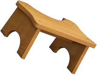 FAVOMOTO Stable Wooden Toilet Stool for Adults and Children - Original Simple Design,Portable Adult Toilet Poop Stool