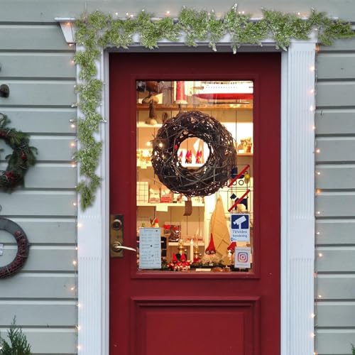 Guirlande de verdure artificielle extérieure pour décorations de Noël - 4