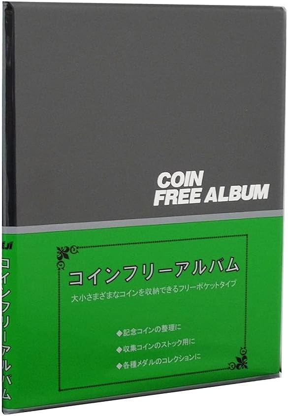 Taisy CF-31-01 Coin Free Album B5, Holds 90 Cards, Black