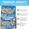 Rompecabezas de los Estados Unidos para Niños de 4-6, 6-8 - Juguetes Educativos para Niños y Niñas - 70 Piezas de Mapa de EE. UU. con 50 Estados y Capitales - Rompecabezas de Piso para Niños - Actividades de Aprendizaje, Regalos 4