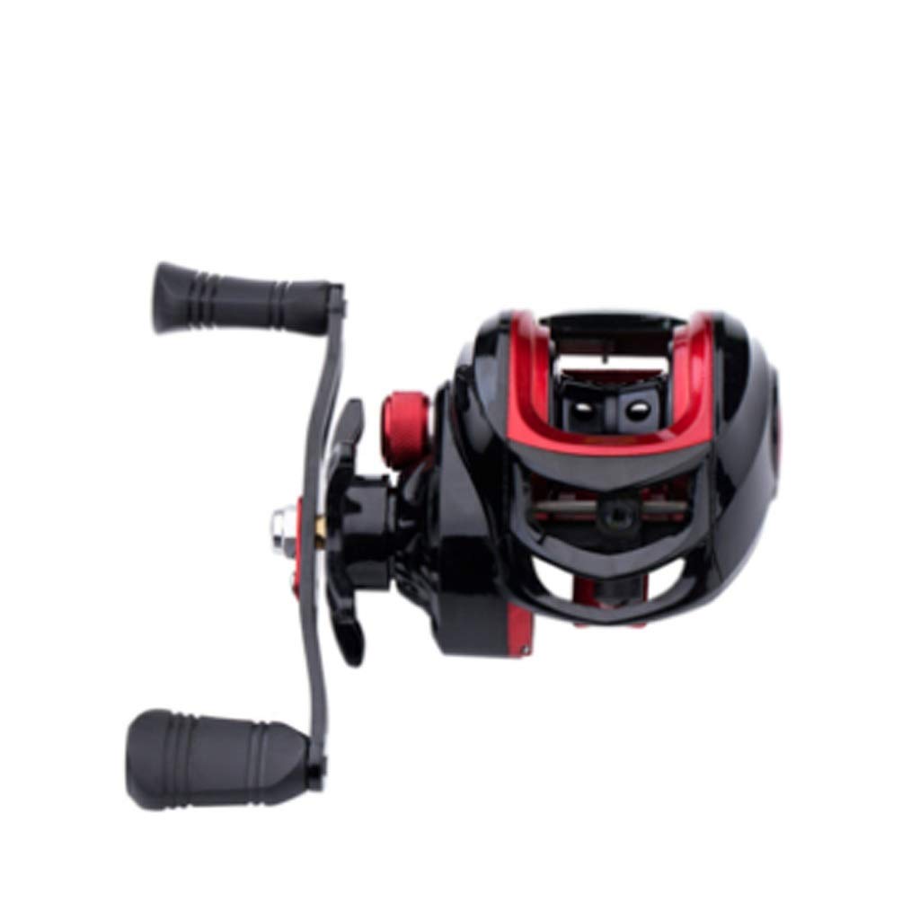 Moulinet de pêche tout métal Aiguille Droite 18 avec bobine robuste pour extérieur