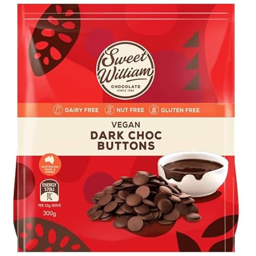 Sweet William Dark Chocolate Baking Buttons 300 g